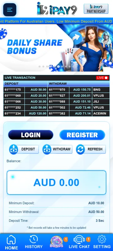 Ipay9 Casino mobile platform